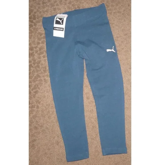 PUMA Little Girls Peach Hoodie Sweatshirt & Leggings Set size 6 - Picture 4 of 4